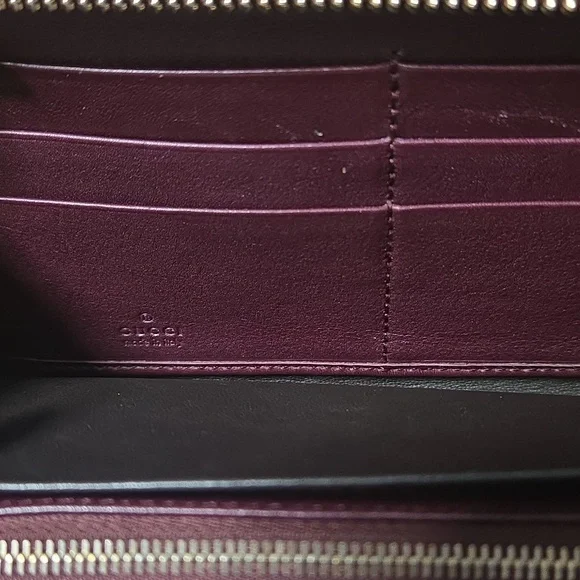 Gucci Brown and Purple Snake Pattern Wallet - Picture 2 of 9